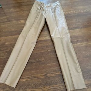 EXTREMELY Cool Paco Rabanne Pleated Leather Pants